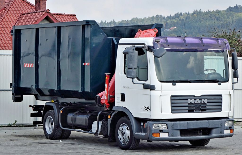 MAN TGL 7.150 Abrollkipper + Kran !! MAN TGL 7.150 Abrollkipper + Kran !! - Crane truck, Hook lift truck: picture 3 MAN TGL 7.150 Abrollkipper + Kran !! MAN TGL 7.150 Abrollkipper + Kran !! - Crane truck, Hook lift truck: picture 3