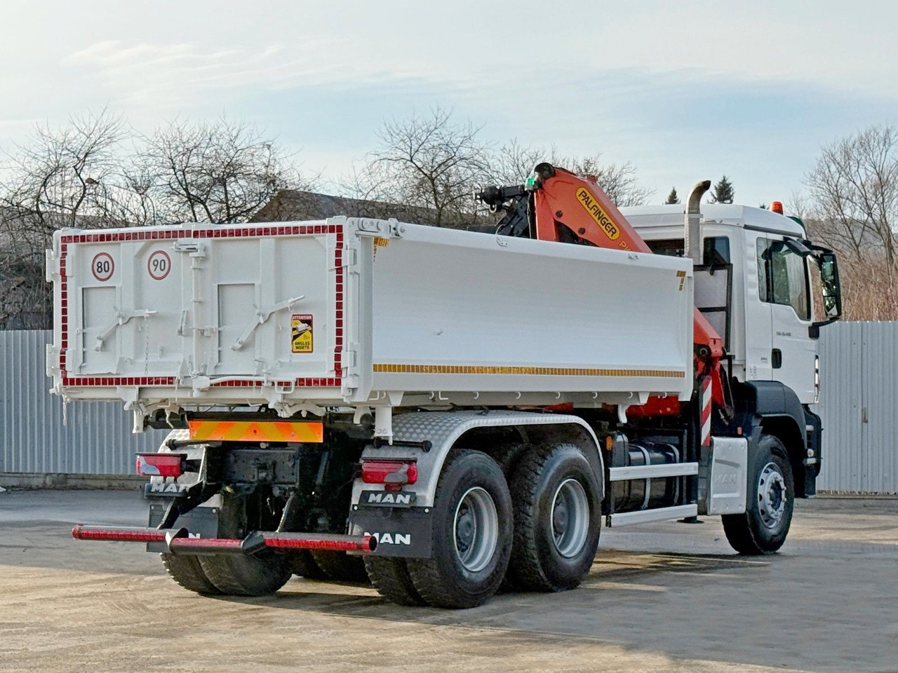 Tipper, Crane truck MAN TGS 26.400 * PALFINGER PK 16001 K + FUNK * 6x4: picture 8