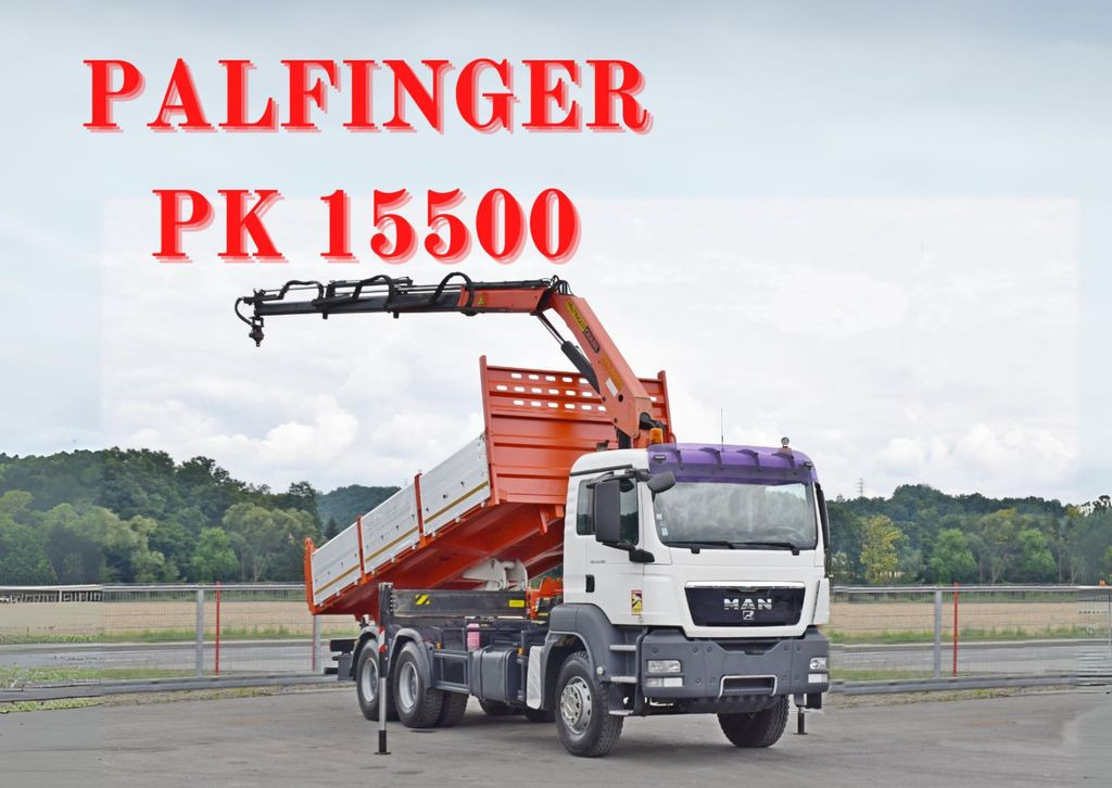 MAN TGS 33.360*KIPPER 6,40m *PK 15500 * 6x4 MAN TGS 33.360*KIPPER 6,40m *PK 15500 * 6x4 - Crane truck, Tipper: picture 1 MAN TGS 33.360*KIPPER 6,40m *PK 15500 * 6x4 MAN TGS 33.360*KIPPER 6,40m *PK 15500 * 6x4 - Crane truck, Tipper: picture 1