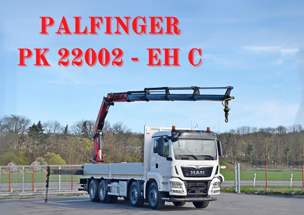 MAN TGS 35.500 * PK 22002 - EH C + FUNK * 8x4 * TOP MAN TGS 35.500 * PK 22002 - EH C + FUNK * 8x4 * TOP - Crane truck, Dropside/ Flatbed truck: picture 1 MAN TGS 35.500 * PK 22002 - EH C + FUNK * 8x4 * TOP MAN TGS 35.500 * PK 22002 - EH C + FUNK * 8x4 * TOP - Crane truck, Dropside/ Flatbed truck: picture 1