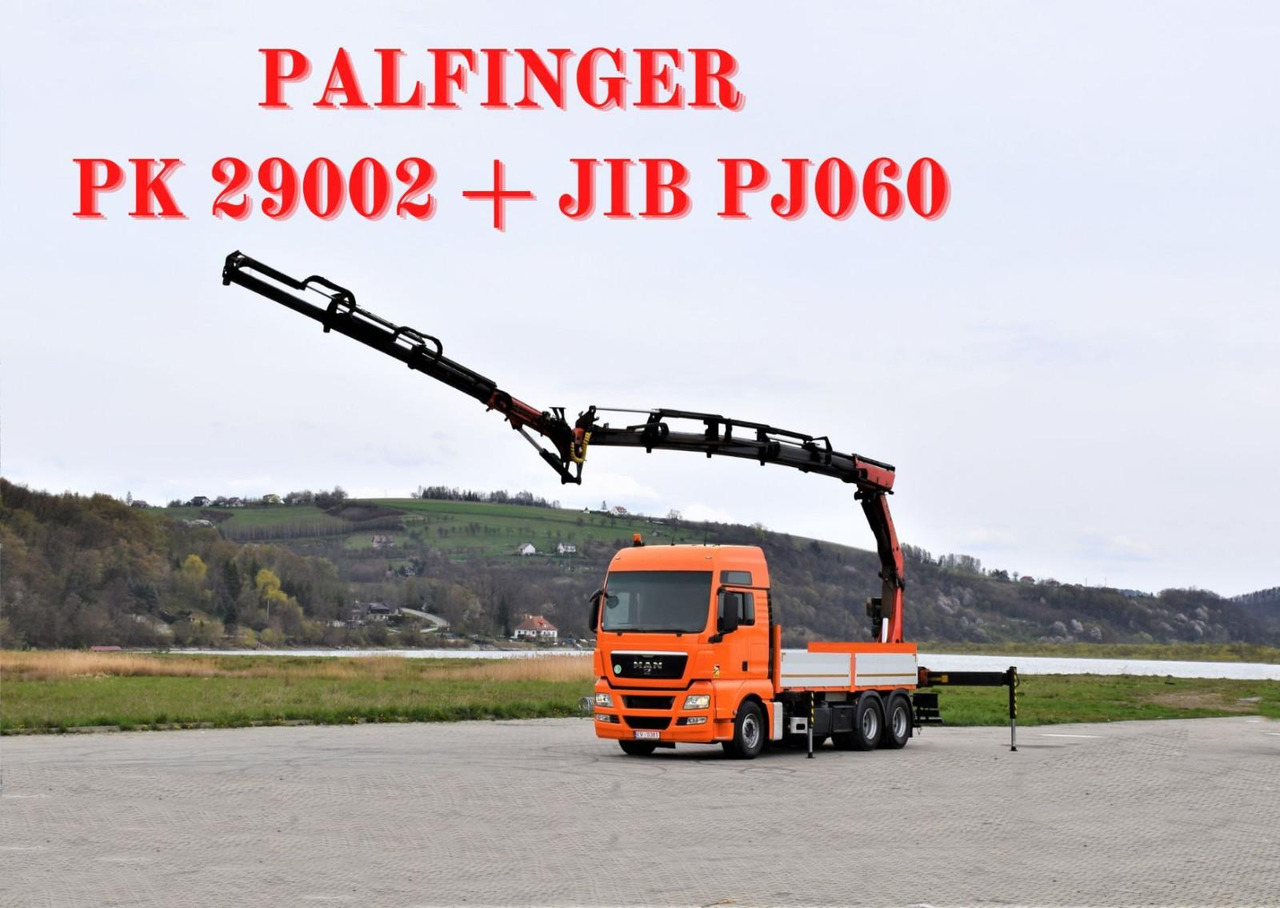 MAN TGX 28.540 * PK29002 + JIB PJ060/FUNK! MAN TGX 28.540 * PK29002 + JIB PJ060/FUNK! - Crane truck, Dropside/ Flatbed truck: picture 1 MAN TGX 28.540 * PK29002 + JIB PJ060/FUNK! MAN TGX 28.540 * PK29002 + JIB PJ060/FUNK! - Crane truck, Dropside/ Flatbed truck: picture 1