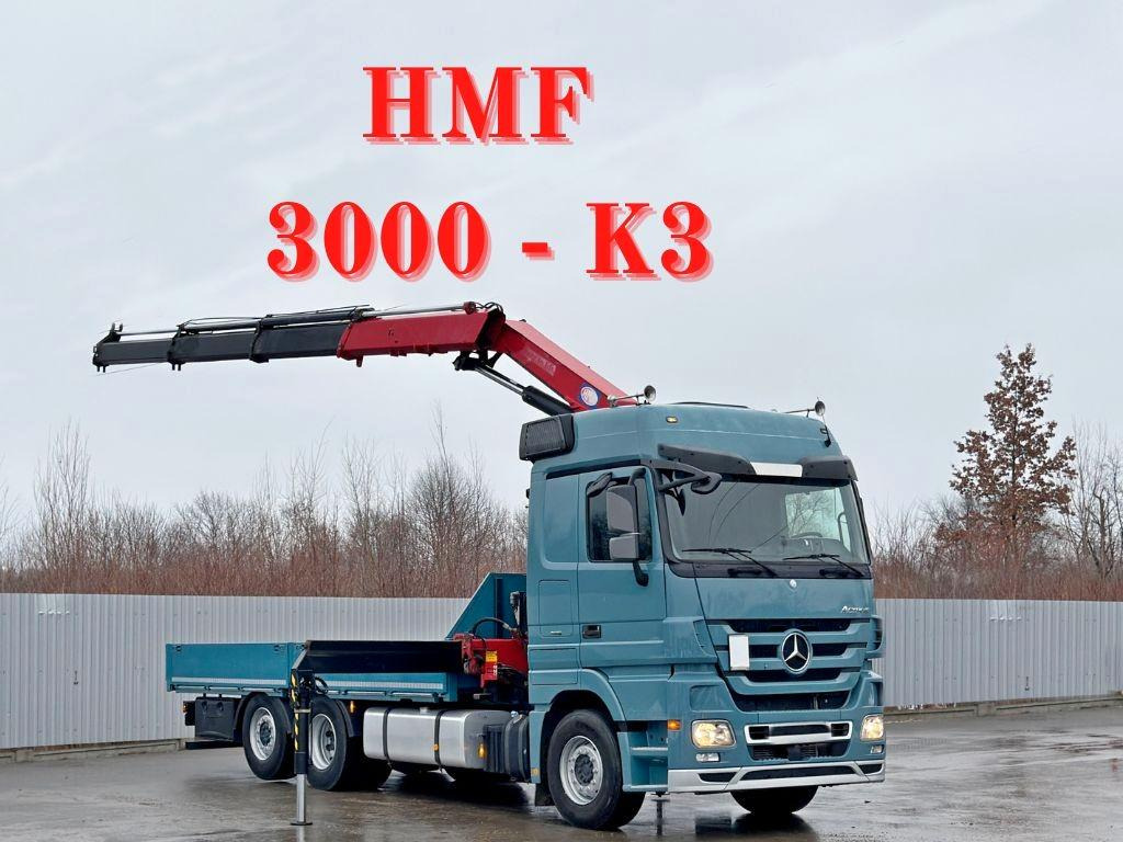Mercedes-Benz ACTROS 2548* HMF 3000 - K3 * TOPZUSTAND - Crane truck, Dropside/ Flatbed truck: picture 1 Mercedes-Benz ACTROS 2548* HMF 3000 - K3 * TOPZUSTAND - Crane truck, Dropside/ Flatbed truck: picture 1