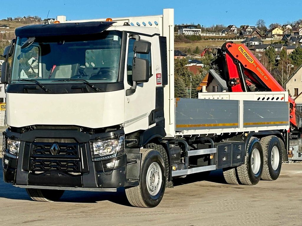 Renault C 380 *PRITSCHE 6,80m * PK 18002-EH C + FUNK*6x4 - Crane truck, Dropside/ Flatbed truck: picture 4 Renault C 380 *PRITSCHE 6,80m * PK 18002-EH C + FUNK*6x4 - Crane truck, Dropside/ Flatbed truck: picture 4