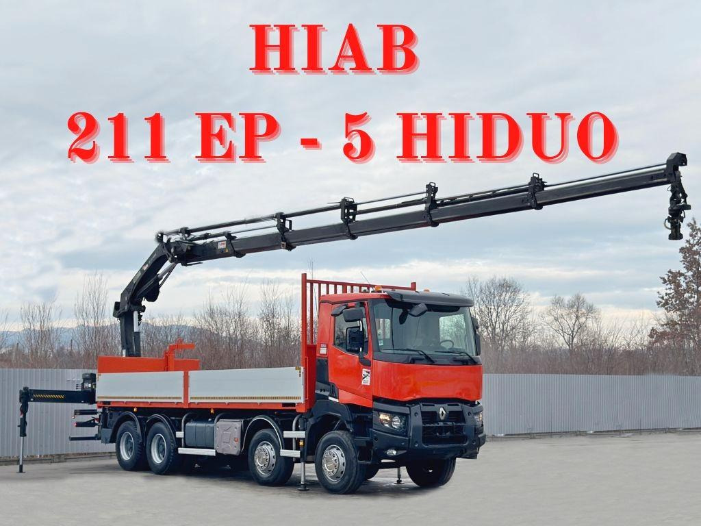 Renault K 430 * HIAB 211 EP - 5 HIDUO+ FUNK * 8x4 - Crane truck: picture 1 Renault K 430 * HIAB 211 EP - 5 HIDUO+ FUNK * 8x4 - Crane truck: picture 1