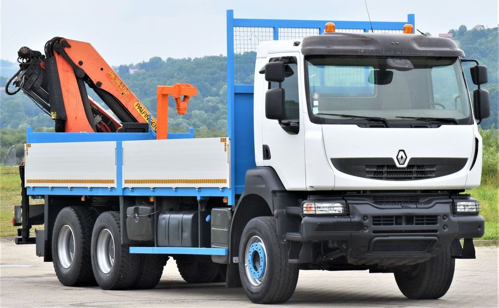 Renault KERAX 370 *PK 16502 + FUNK / 6x4 * TOP - Crane truck, Dropside/ Flatbed truck: picture 3 Renault KERAX 370 *PK 16502 + FUNK / 6x4 * TOP - Crane truck, Dropside/ Flatbed truck: picture 3