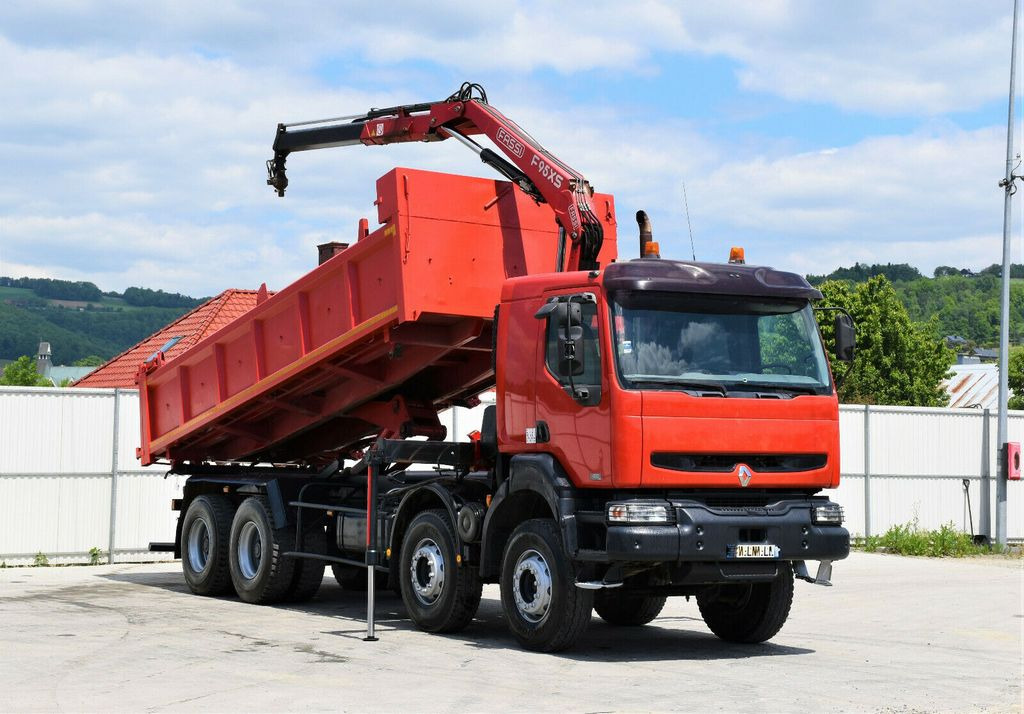 Renault KERAX 420 DCI Kipper 6,30m+FASSI F95AXS.21+FUNK - Crane truck, Tipper: picture 2 Renault KERAX 420 DCI Kipper 6,30m+FASSI F95AXS.21+FUNK - Crane truck, Tipper: picture 2