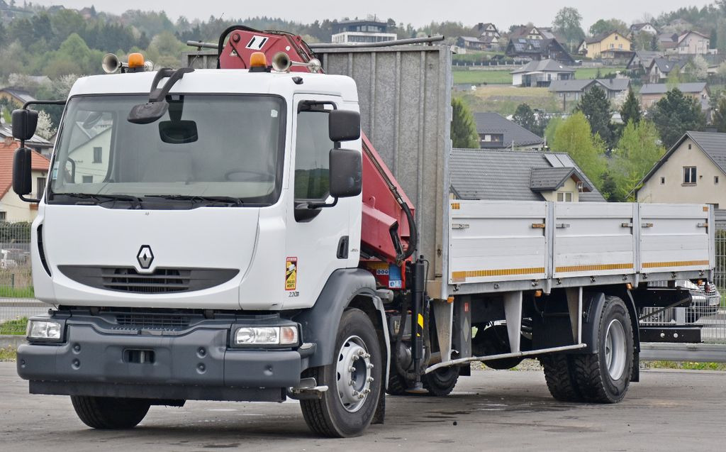 Renault MIDLUM 220 DXI *PRITSCHE 7,35m * KRAN + FUNK - Crane truck, Dropside/ Flatbed truck: picture 4 Renault MIDLUM 220 DXI *PRITSCHE 7,35m * KRAN + FUNK - Crane truck, Dropside/ Flatbed truck: picture 4