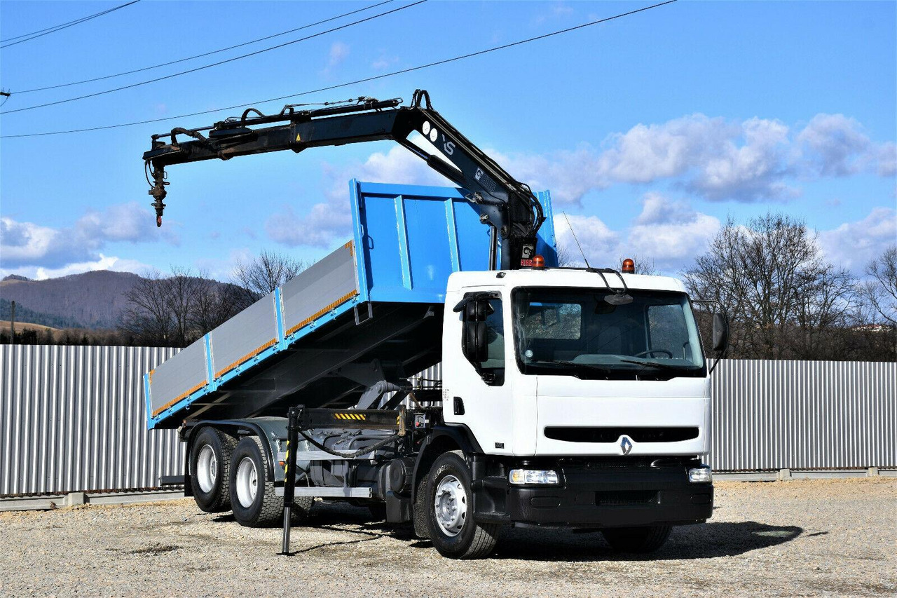 Renault Premium 320 *KIPPER 6,30m+HIAB 122B-2 DUO - Tipper, Crane truck: picture 2 Renault Premium 320 *KIPPER 6,30m+HIAB 122B-2 DUO - Tipper, Crane truck: picture 2