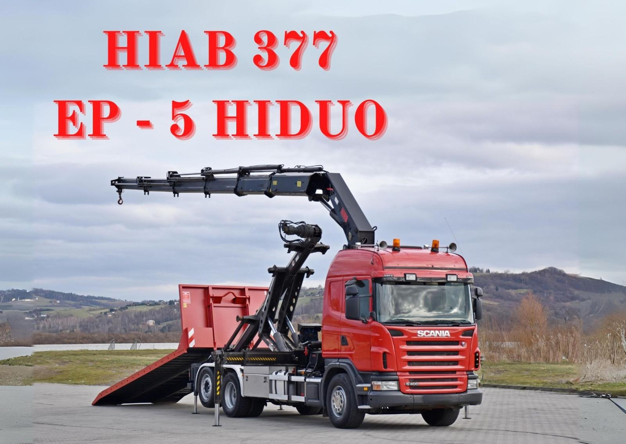Scania G 400 * Abschleppwagen 6,40m* KRAN + FUNK * TOP Scania G 400 * Abschleppwagen 6,40m* KRAN + FUNK * TOP - Hook lift truck, Crane truck: picture 1 Scania G 400 * Abschleppwagen 6,40m* KRAN + FUNK * TOP Scania G 400 * Abschleppwagen 6,40m* KRAN + FUNK * TOP - Hook lift truck, Crane truck: picture 1