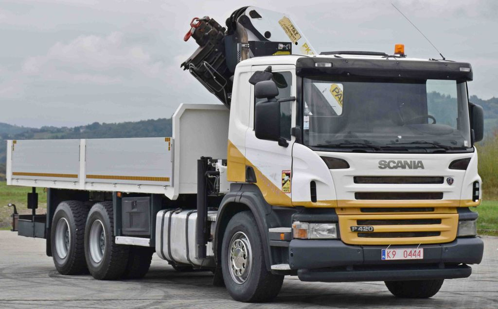 Scania P 420* PRITSCHE 6,40m * PK 29002+FUNK * 6x4 Scania P 420* PRITSCHE 6,40m * PK 29002+FUNK * 6x4 - Crane truck, Dropside/ Flatbed truck: picture 4 Scania P 420* PRITSCHE 6,40m * PK 29002+FUNK * 6x4 Scania P 420* PRITSCHE 6,40m * PK 29002+FUNK * 6x4 - Crane truck, Dropside/ Flatbed truck: picture 4