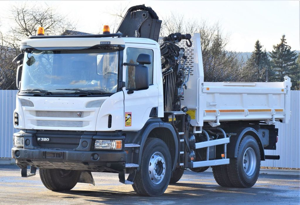 Scania P320 Kipper 3,90m *BORDMATIC*HIAB 122B-2DUO* TOP - Crane truck, Tipper: picture 4 Scania P320 Kipper 3,90m *BORDMATIC*HIAB 122B-2DUO* TOP - Crane truck, Tipper: picture 4