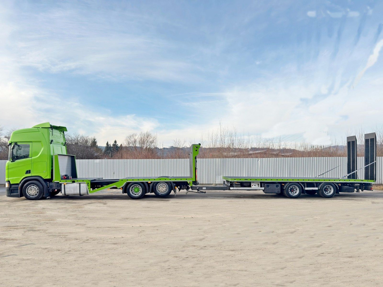 Scania R 500 + Anhänger * TOP* - Autotransporter truck, Crane truck: picture 5 Scania R 500 + Anhänger * TOP* - Autotransporter truck, Crane truck: picture 5