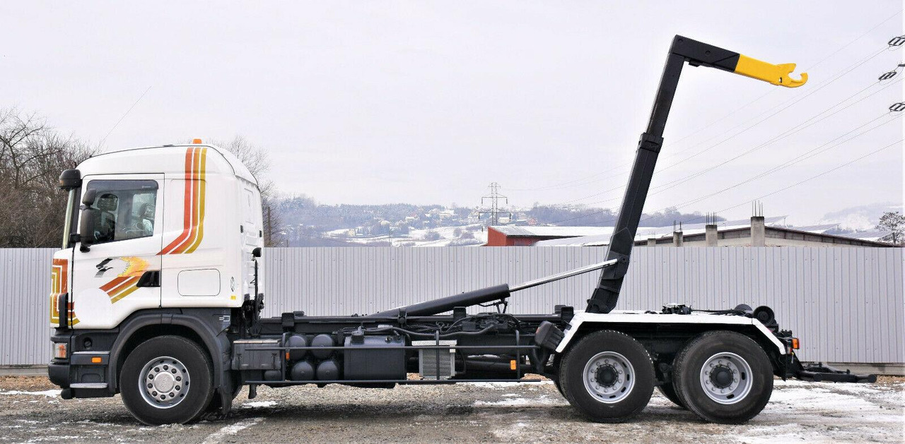 Scania R124 470 Abrollkipper *6x2* Top Zustand ! Scania R124 470 Abrollkipper * 6x2 * Motor Problem - Hook lift truck: picture 5 Scania R124 470 Abrollkipper *6x2* Top Zustand ! Scania R124 470 Abrollkipper * 6x2 * Motor Problem - Hook lift truck: picture 5