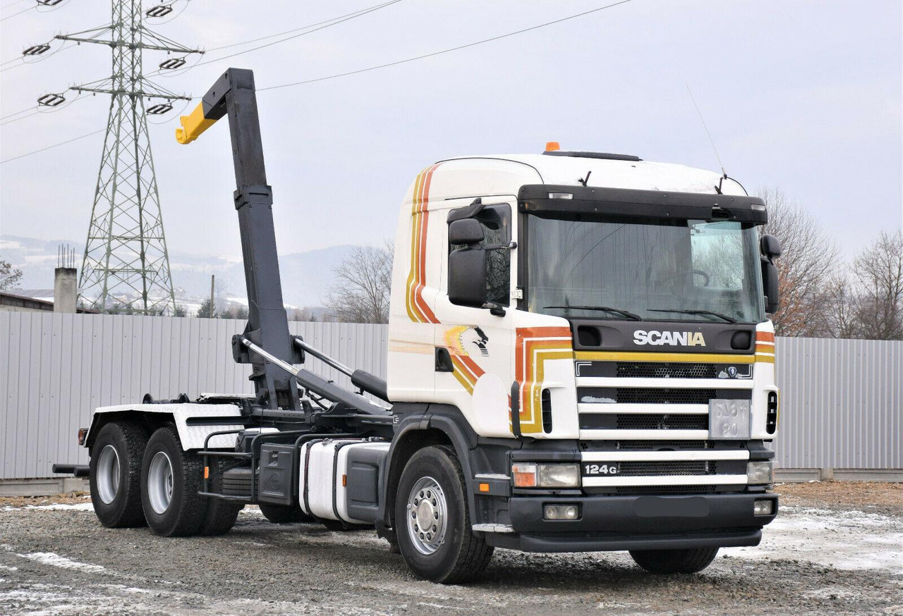 Scania R124 470 Abrollkipper *6x2* Top Zustand ! Scania R124 470 Abrollkipper * 6x2 * Motor Problem - Hook lift truck: picture 1 Scania R124 470 Abrollkipper *6x2* Top Zustand ! Scania R124 470 Abrollkipper * 6x2 * Motor Problem - Hook lift truck: picture 1