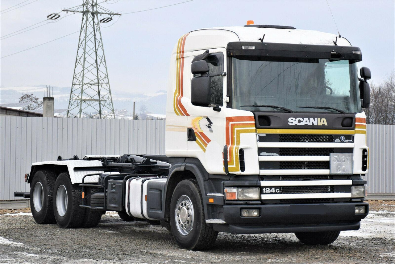 Scania R124 470 Abrollkipper *6x2* Top Zustand ! Scania R124 470 Abrollkipper * 6x2 * Motor Problem - Hook lift truck: picture 3 Scania R124 470 Abrollkipper *6x2* Top Zustand ! Scania R124 470 Abrollkipper * 6x2 * Motor Problem - Hook lift truck: picture 3