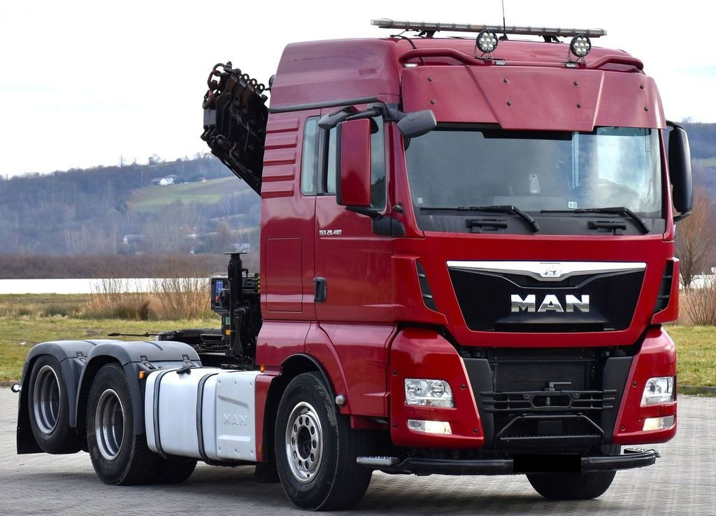MAN TGX 28.480 Sattelzugmaschine + HMF 2120 K5/FUNK - Tractor unit: picture 3 MAN TGX 28.480 Sattelzugmaschine + HMF 2120 K5/FUNK - Tractor unit: picture 3