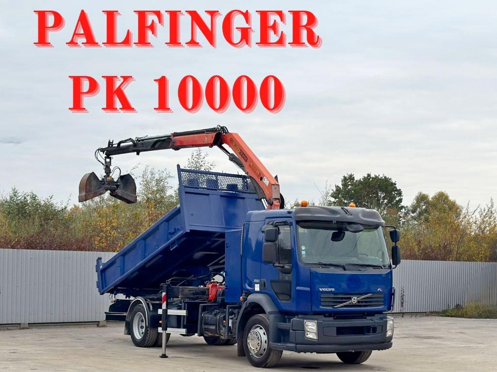Volvo FL280 KIPPER 4,35m * PALFINGER PK 10000 + FUNK - Crane truck: picture 1 Volvo FL280 KIPPER 4,35m * PALFINGER PK 10000 + FUNK - Crane truck: picture 1