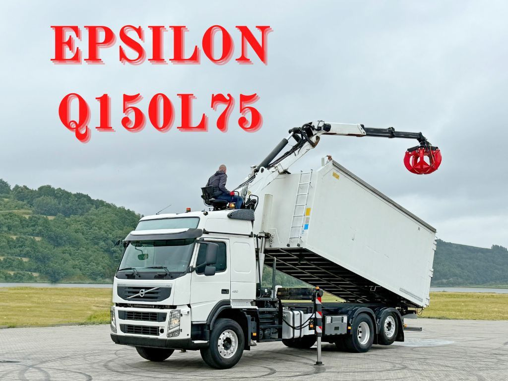 Volvo FM 420 Kipper 6,20 m * EPSILON Q150L75 *TOP - Crane truck: picture 1 Volvo FM 420 Kipper 6,20 m * EPSILON Q150L75 *TOP - Crane truck: picture 1