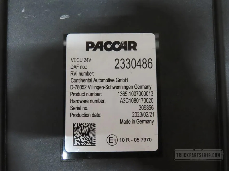 DAF 2330486 VECU Regeleenheid - ECU for Truck: picture 2 DAF 2330486 VECU Regeleenheid - ECU for Truck: picture 2