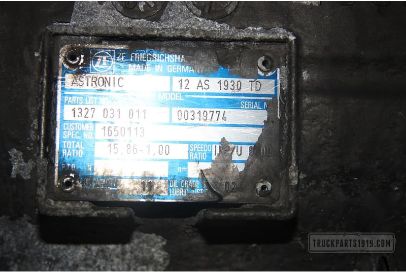 ZF 1650113 ZF Astronic 12AS1930TD - Gearbox for Truck: picture 3 ZF 1650113 ZF Astronic 12AS1930TD - Gearbox for Truck: picture 3