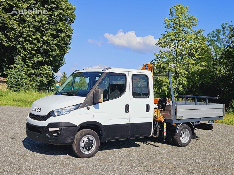 Iveco Daily 35c-15 Doka flatbed + crane Effer - Open body delivery van, Combi van: picture 1 Iveco Daily 35c-15 Doka flatbed + crane Effer - Open body delivery van, Combi van: picture 1