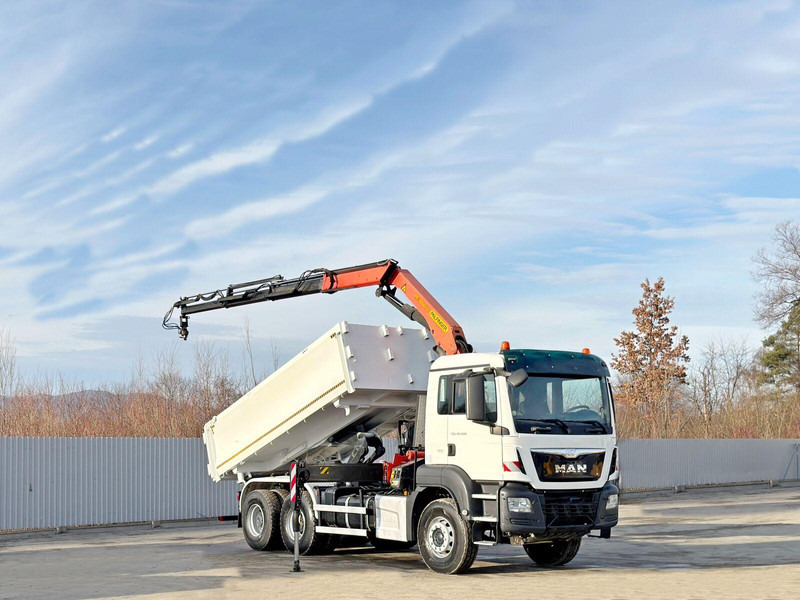 MAN TGS 26.400 * PALFINGER PK 16001 K + FUNK * 6x4 - Dropside/ Flatbed truck, Crane truck: picture 2 MAN TGS 26.400 * PALFINGER PK 16001 K + FUNK * 6x4 - Dropside/ Flatbed truck, Crane truck: picture 2