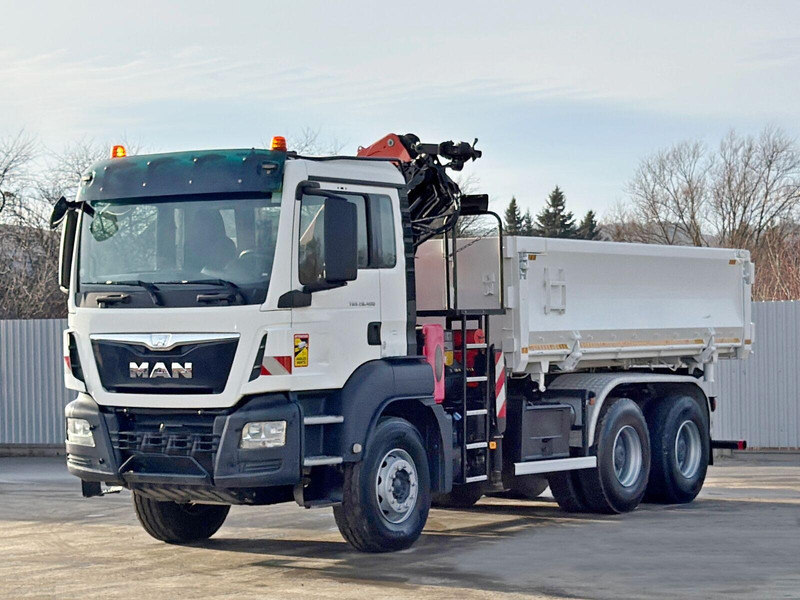 MAN TGS 26.400 * PALFINGER PK 16001 K + FUNK * 6x4 - Dropside/ Flatbed truck, Crane truck: picture 4 MAN TGS 26.400 * PALFINGER PK 16001 K + FUNK * 6x4 - Dropside/ Flatbed truck, Crane truck: picture 4