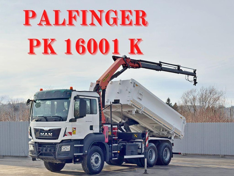 MAN TGS 26.400 * PALFINGER PK 16001 K + FUNK * 6x4 - Dropside/ Flatbed truck, Crane truck: picture 1 MAN TGS 26.400 * PALFINGER PK 16001 K + FUNK * 6x4 - Dropside/ Flatbed truck, Crane truck: picture 1