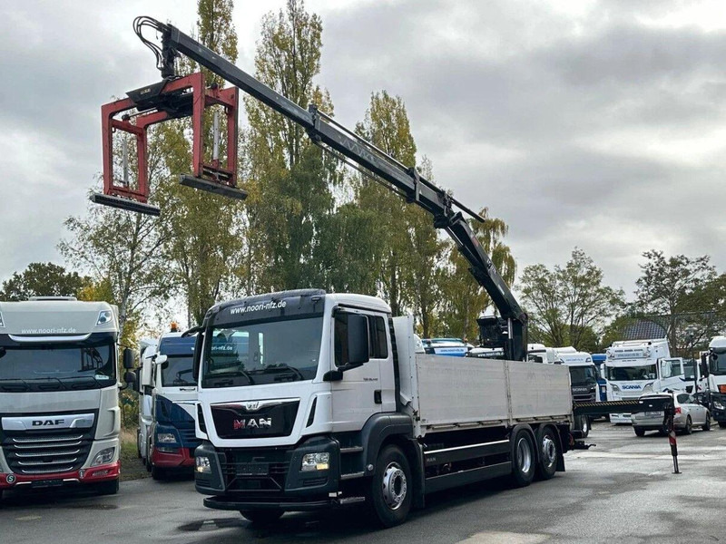 MAN TGS 26.440 6x2 Flatbed + Crane Hiab 177 K - Dropside/ Flatbed truck, Crane truck: picture 4 MAN TGS 26.440 6x2 Flatbed + Crane Hiab 177 K - Dropside/ Flatbed truck, Crane truck: picture 4