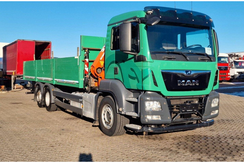 MAN TGS 26.460 6X2 Flatbed + Crane Atlas 172.3E-A4 + RC - Dropside/ Flatbed truck, Crane truck: picture 1 MAN TGS 26.460 6X2 Flatbed + Crane Atlas 172.3E-A4 + RC - Dropside/ Flatbed truck, Crane truck: picture 1