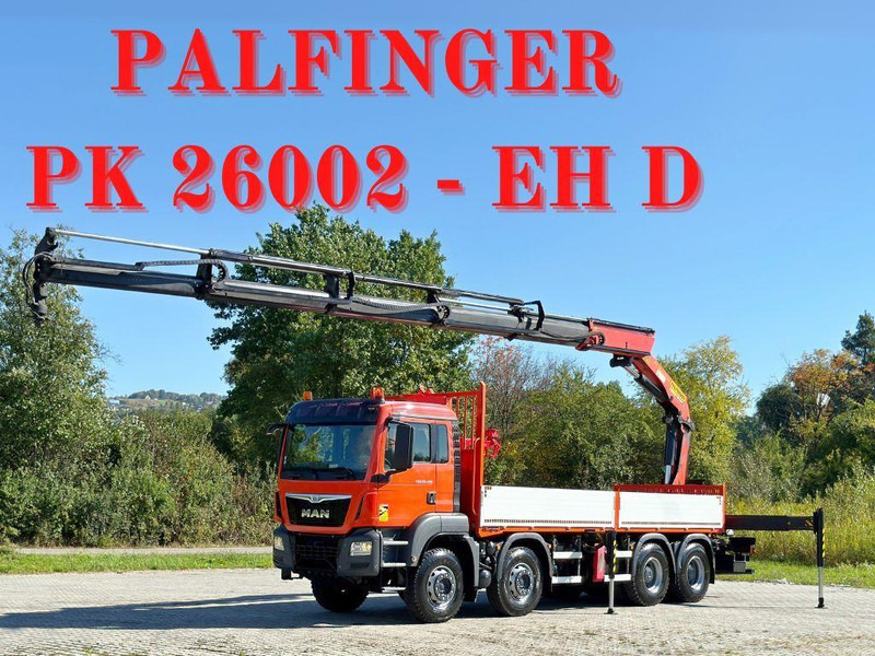 MAN TGS 35.400* PK 26002 - EH D + FUNK /8x4 - Dropside/ Flatbed truck, Crane truck: picture 1 MAN TGS 35.400* PK 26002 - EH D + FUNK /8x4 - Dropside/ Flatbed truck, Crane truck: picture 1