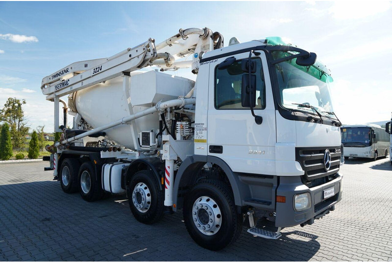 Mercedes-Benz ACTROS 3241 / POMPOGRUSZKA / 8X4 / BETONIARKA + POMPA SERMAC 3Z2 - Concrete mixer truck: picture 2 Mercedes-Benz ACTROS 3241 / POMPOGRUSZKA / 8X4 / BETONIARKA + POMPA SERMAC 3Z2 - Concrete mixer truck: picture 2