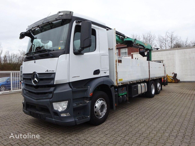 Mercedes-Benz Antos 2543 - Flatbed+crane 6x2 - Dropside/ Flatbed truck, Crane truck: picture 2 Mercedes-Benz Antos 2543 - Flatbed+crane 6x2 - Dropside/ Flatbed truck, Crane truck: picture 2