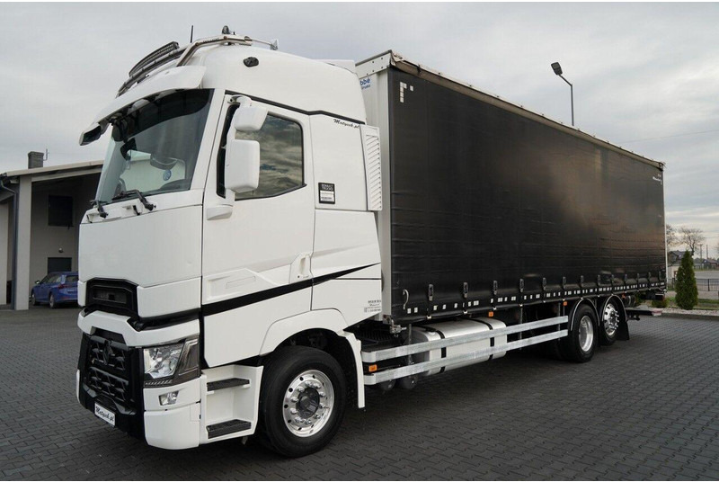 Renault T 440 / 6X2 / SOLÓWKA / FIRANKA 9.5 M / I-PARK COOL / WINDA / AL - Curtain side truck: picture 3 Renault T 440 / 6X2 / SOLÓWKA / FIRANKA 9.5 M / I-PARK COOL / WINDA / AL - Curtain side truck: picture 3