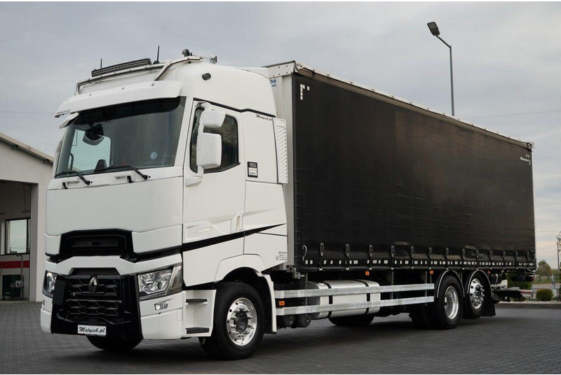 Renault T 440 / 6X2 / SOLÓWKA / FIRANKA 9.5 M / I-PARK COOL / WINDA / AL - Curtain side truck: picture 2 Renault T 440 / 6X2 / SOLÓWKA / FIRANKA 9.5 M / I-PARK COOL / WINDA / AL - Curtain side truck: picture 2