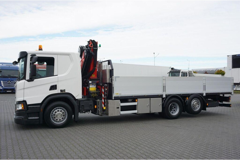 Scania P 410 / 6 X 2 / SKRZYNIOWY + HDS / PALFINGER PK 24 001 / OŚ SKRĘ - Dropside/ Flatbed truck, Crane truck: picture 3 Scania P 410 / 6 X 2 / SKRZYNIOWY + HDS / PALFINGER PK 24 001 / OŚ SKRĘ - Dropside/ Flatbed truck, Crane truck: picture 3