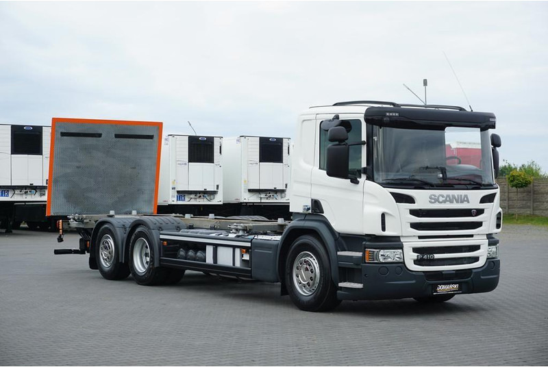 Scania P 410 / ACC / E 6 / BDF + WINDA / 7.15 , 7.45, 7.82 M / OŚ SKRĘT - Cab chassis truck: picture 1 Scania P 410 / ACC / E 6 / BDF + WINDA / 7.15 , 7.45, 7.82 M / OŚ SKRĘT - Cab chassis truck: picture 1