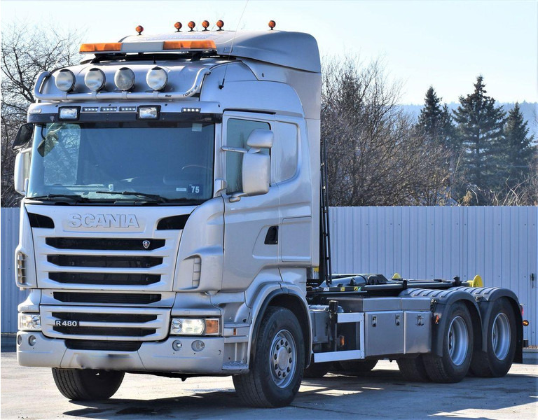 Scania R 480 Abrollkipper * 6x4 * Top Zustand ! - Hook lift truck: picture 4 Scania R 480 Abrollkipper * 6x4 * Top Zustand ! - Hook lift truck: picture 4