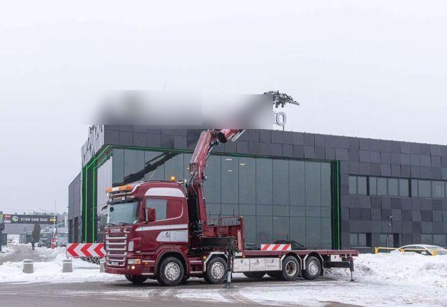 Scania R480 8x2 FASSI F800 BXP.26 Crane Fly Jib - Dropside/ Flatbed truck, Crane truck: picture 5 Scania R480 8x2 FASSI F800 BXP.26 Crane Fly Jib - Dropside/ Flatbed truck, Crane truck: picture 5