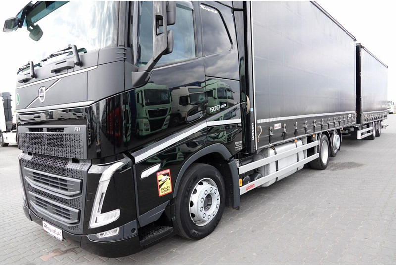 Curtain side truck Volvo FH 500 / I-SAVE / XL / ZESTAW TANDEM PRZEJAZDOWY 120 M3 / 2023 /: picture 8