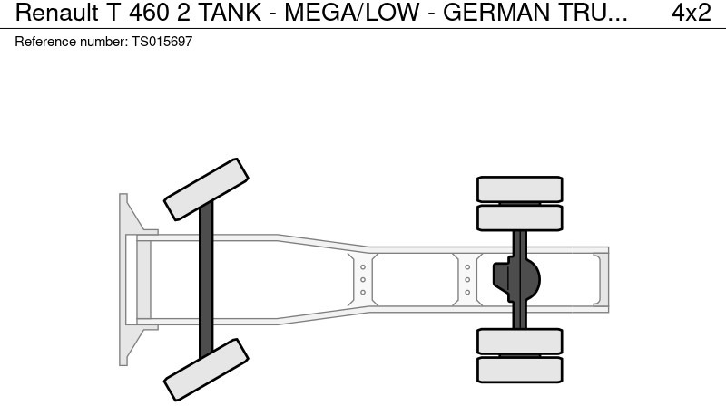 Tractor unit Renault T 460 2 TANK - MEGA/LOW - GERMAN TRUCK - TUV 3/26: picture 13