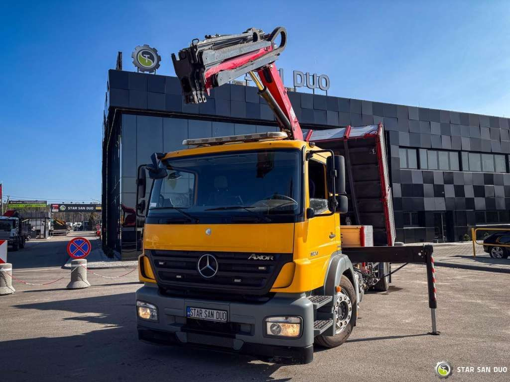 Crane truck, Tipper Mercedes-Benz  AXOR 1824 4x2 HMF 975 HDS Crane  Rotator Kipper Mercedes-Benz AXOR 1824 4x2 HMF 975 HDS Crane  Rotator Kipper: picture 8