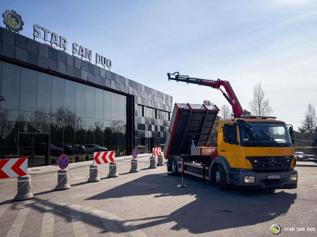 Crane truck, Tipper Mercedes-Benz  AXOR 1824 4x2 HMF 975 HDS Crane  Rotator Kipper Mercedes-Benz AXOR 1824 4x2 HMF 975 HDS Crane  Rotator Kipper: picture 5