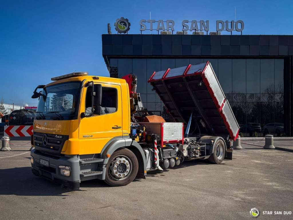 Crane truck, Tipper Mercedes-Benz  AXOR 1824 4x2 HMF 975 HDS Crane  Rotator Kipper Mercedes-Benz AXOR 1824 4x2 HMF 975 HDS Crane  Rotator Kipper: picture 9
