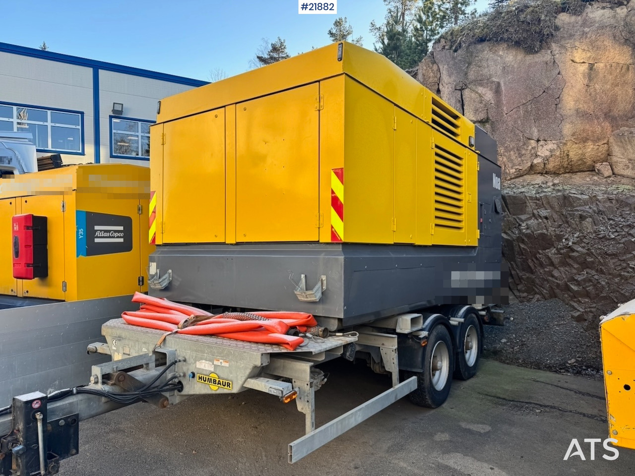 Atlas Copco 2018 Atlas Copco Y35 LuftKompressor på Humbaur understell. - Air compressor: picture 1 Atlas Copco 2018 Atlas Copco Y35 LuftKompressor på Humbaur understell. - Air compressor: picture 1