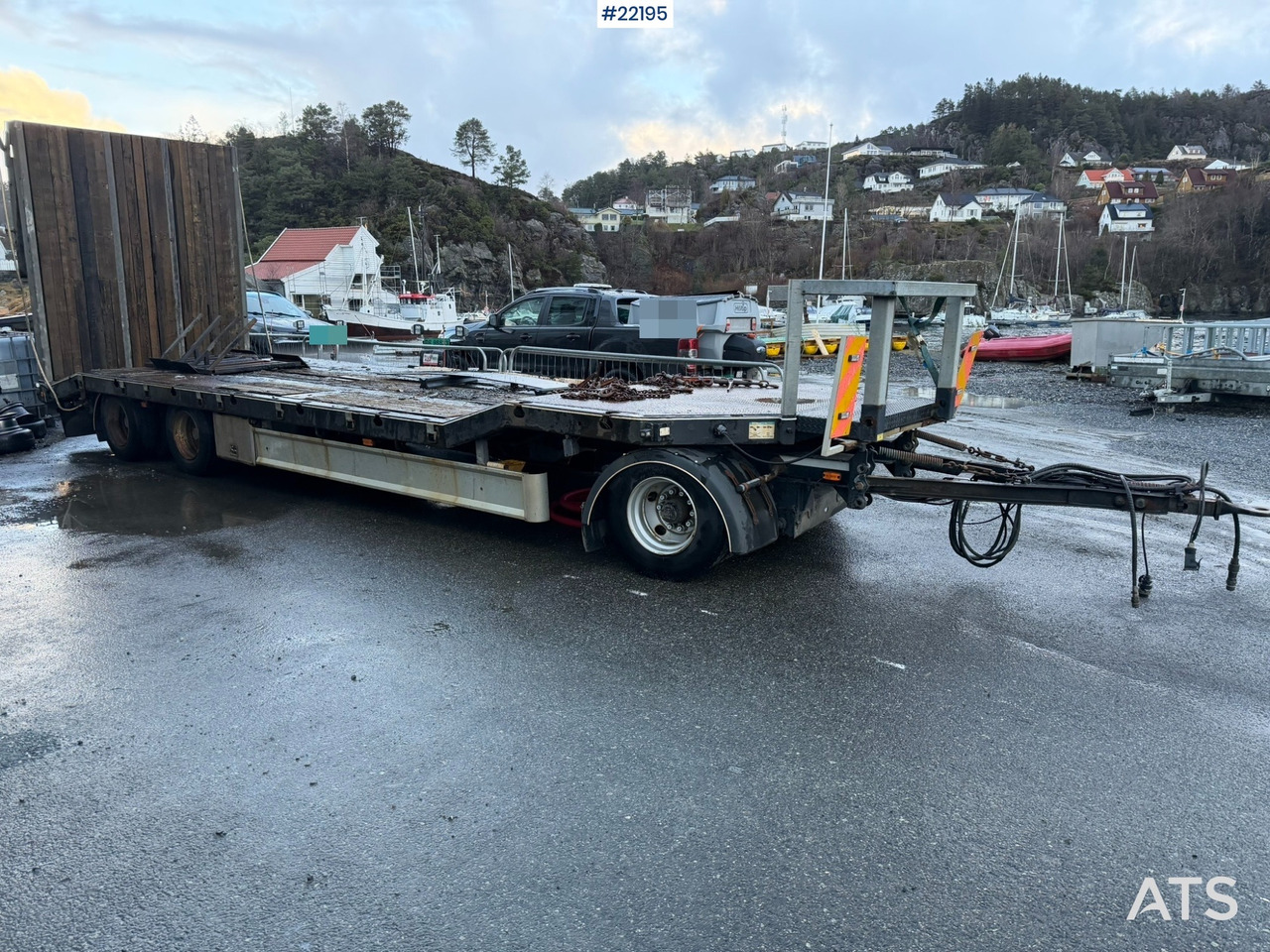 Damm SL-28m 3 akslet maskinslep m/ hydraulisk kjørebro - Low loader trailer: picture 2 Damm SL-28m 3 akslet maskinslep m/ hydraulisk kjørebro - Low loader trailer: picture 2