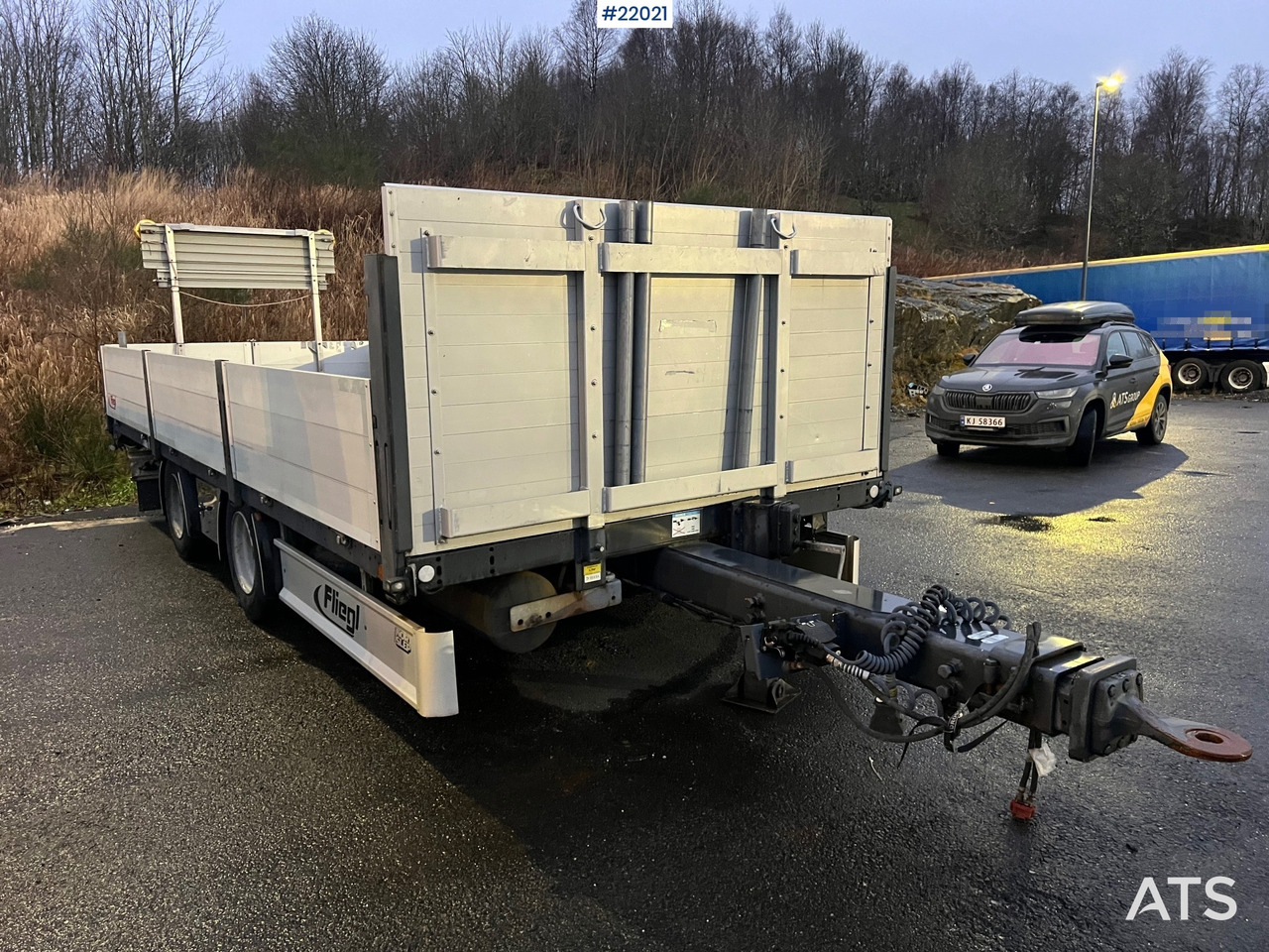 Fliegl Fahrzeugbau tps 200 2 akslet planenger m/Nedfellbare aluminiums lemmer - Dropside/ Flatbed trailer: picture 2 Fliegl Fahrzeugbau tps 200 2 akslet planenger m/Nedfellbare aluminiums lemmer - Dropside/ Flatbed trailer: picture 2