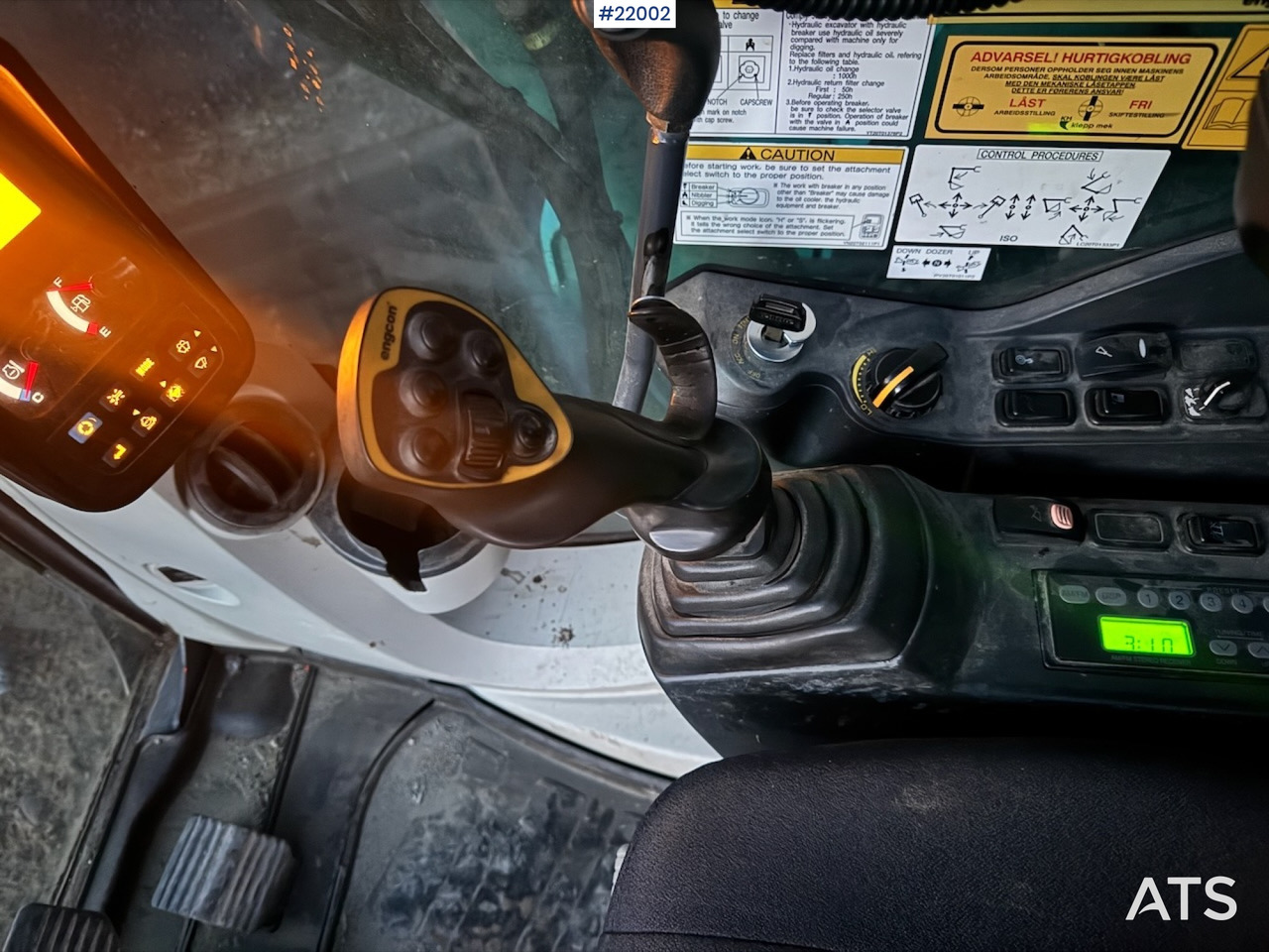 Excavator Kobelco 2016 Kobelco SK75SR Beltegraver m/ Rototilt og Pusseskuffe.: picture 12