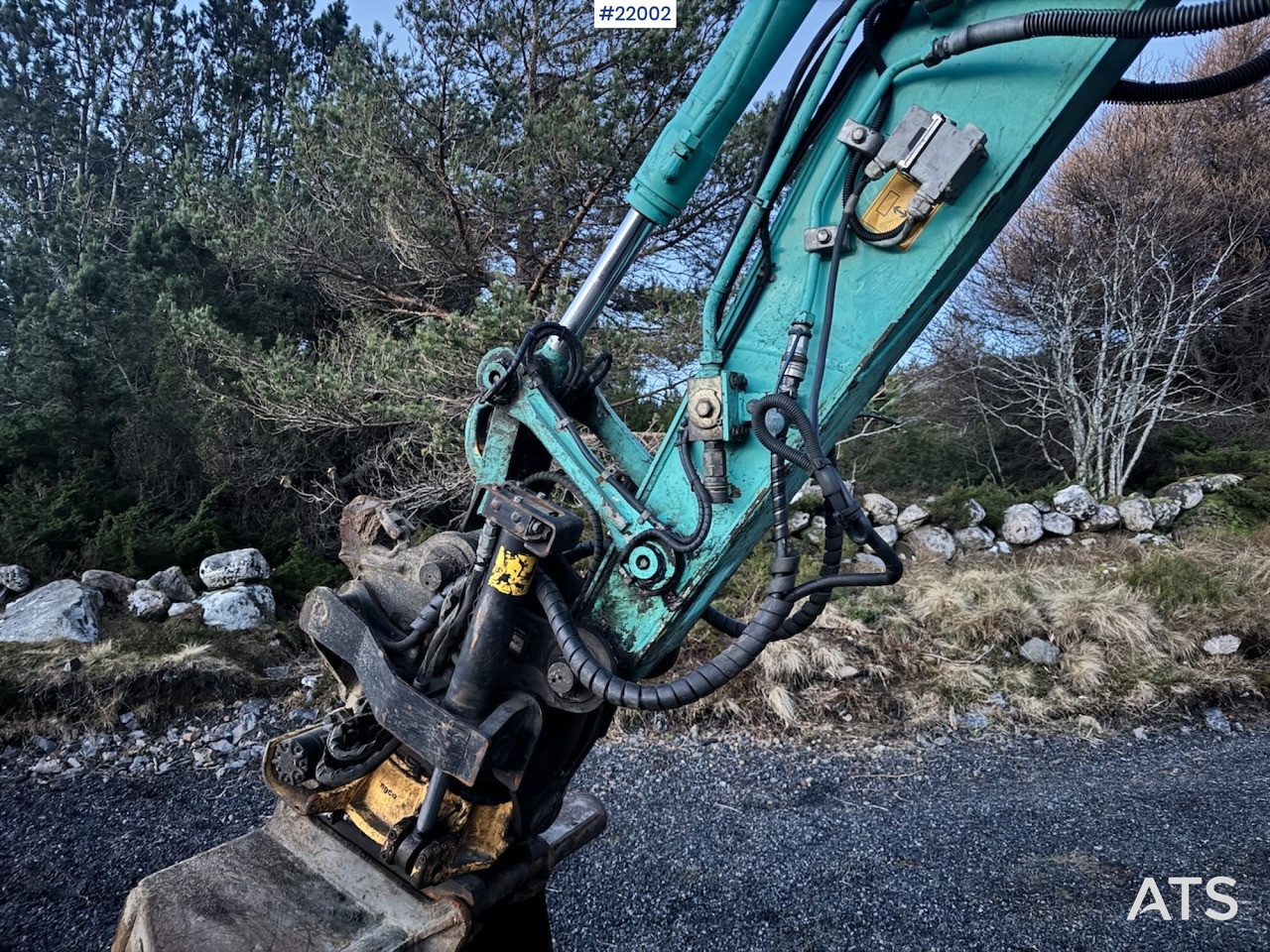 Excavator Kobelco 2016 Kobelco SK75SR Beltegraver m/ Rototilt og Pusseskuffe.: picture 26
