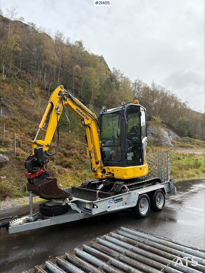 Komatsu PC24 MR-5 gravemaskin m/ pusseskuffe, rototilt, smalskuffe, graveskuffe og klype - Mini excavator: picture 3 Komatsu PC24 MR-5 gravemaskin m/ pusseskuffe, rototilt, smalskuffe, graveskuffe og klype - Mini excavator: picture 3